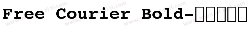 Free Courier Bold字体转换